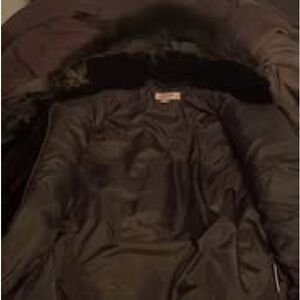 Black fur Puffer Jacket